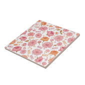 Bunte Pflegekraft Blumenmuster (3) Fliese (Seite)