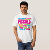Bunte Piccoloflöte T-Shirt (Vorne ganz)