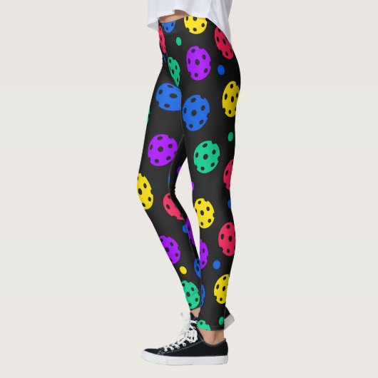 Bunte Pickleball-Balls Leggings (Links)