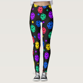 Bunte Pickleball-Balls  Leggings