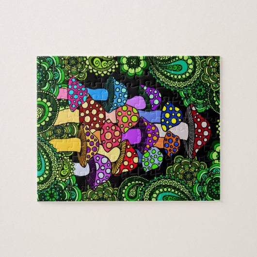 Bunte Pilz-Puzzle Puzzle (Horizontal)