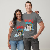 Bunte Pinguinfamilienliebe T-Shirt (Unisex)