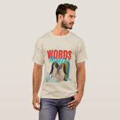Bunte Pinguinfamilienliebe T-Shirt (Vorne ganz)