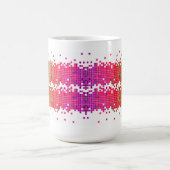 Bunte Pixel Kaffeetasse (Mittel)