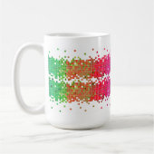 Bunte Pixel Kaffeetasse (Links)