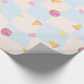 Bunte Pizza-Geburtstags-Verpackungspapier Geschenkpapier (Ecke)