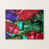 Bunte Plastikflaschen-Puzzle Puzzle (Horizontal)