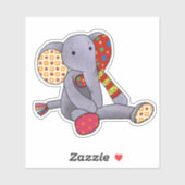 Bunte Plüschtiere Aufkleber (Blatt)