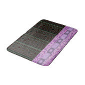 bunte Pokadot-Kreise Badezimmer Badewanne Badematte (Schrägansicht)