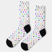 Bunte Polka Docks Socken (Linkes Detail)