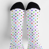 Bunte Polka Docks Socken (Oben)