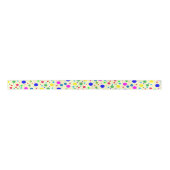 Bunte Polka Dot Bubbles Ribbon Satinband (Vorderseite)