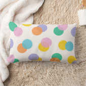 Bunte Polka Dots Confetti Kids Lendenkissen (Decke)