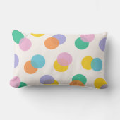Bunte Polka Dots Confetti Kids Lendenkissen (Vorderseite)