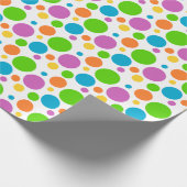 Bunte Polka Dots-Geschenke Geschenkpapier (Ecke)