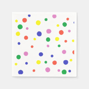 Bunte Polka Dots Papier Napkins Serviette