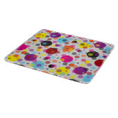 Bunte Polka Dots Square Schneidebrett (Ecke)