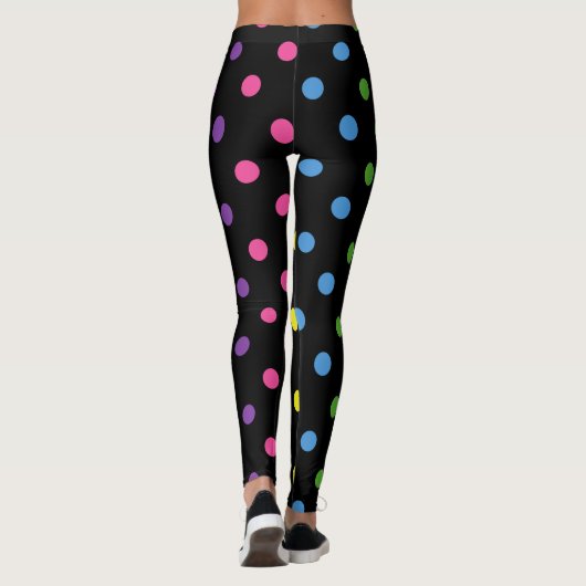 Bunte Polka-Leggings Leggings (Rückseite)