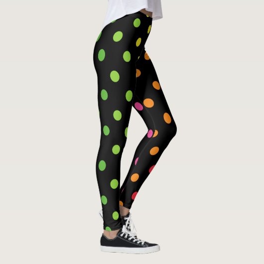 Bunte Polka-Leggings Leggings (Rechts)