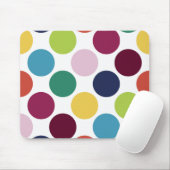 Bunte Polka-Punkt-Blase personalisiertes Mousepad (Mit Mouse)