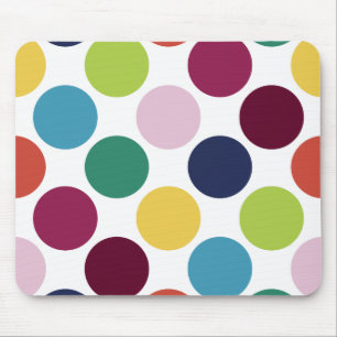 Bunte Polka-Punkt-Blase personalisiertes Mousepad
