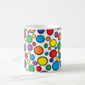 Bunte Polka-Punkt-Tasse Kaffeetasse (Mittel)