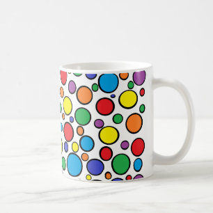 Bunte Polka-Punkt-Tasse Kaffeetasse