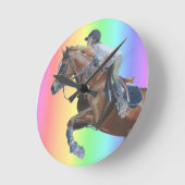 Bunte Pony-Pullover-Wanduhr Runde Wanduhr (Winkel)