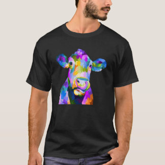 Bunte Pop Kuh T-Shirt