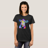 Bunte Pop Kuh T-Shirt (Vorne ganz)