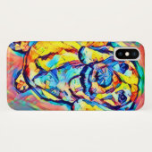 Bunte Pop-Kunst-Dackel Case-Mate iPhone Hülle (Rückseite (Horizontal))