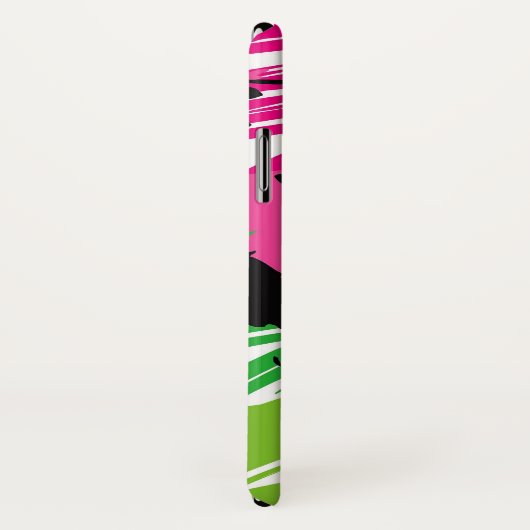 Bunte Popgrunge-Bürsten-Funky abstrakter Case-Mate iPhone Hülle (Hinten/Rechts)