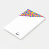 Bunte Post-it-Notizzettel-Puzzle Post-it Klebezettel (angewinkelt)