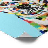 Bunte Poster von Hundegeschwistern (Ecke)