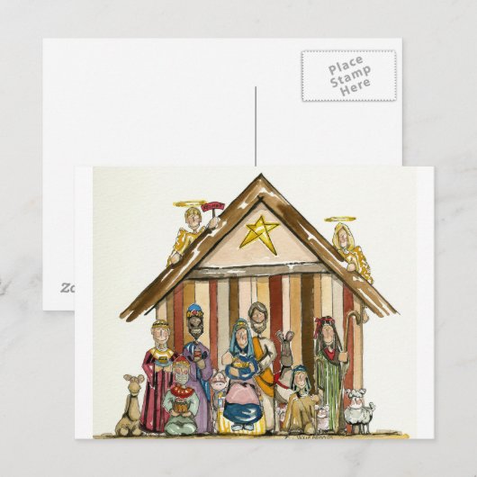 bunte Postkarte der Naticity-Szene (Vorne/Hinten)