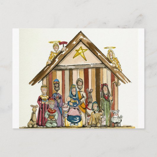 bunte Postkarte der Naticity-Szene (Vorderseite)