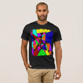 Bunte Power-Kunst T-Shirt (Vorne ganz)