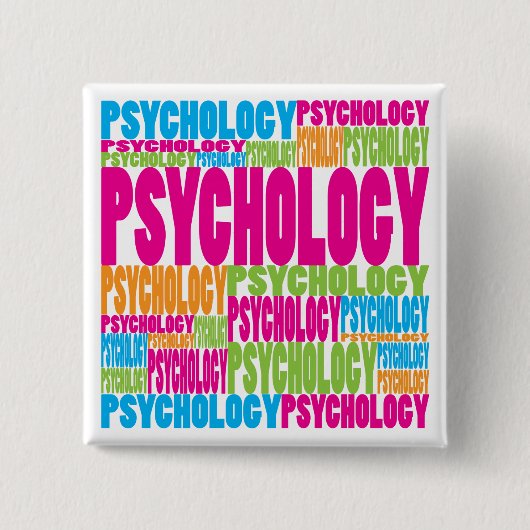 Bunte Psychologie Button (Vorderseite)