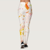 Bunte, pulvrige gemusterte Leggings (Rückseite)