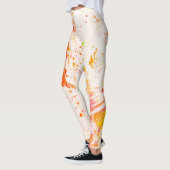 Bunte, pulvrige gemusterte Leggings (Links)