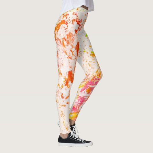 Bunte, pulvrige gemusterte Leggings (Rechts)