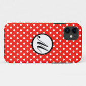Bunte Punkt-kundenspezifisches Monogramm iphone Case-Mate iPhone Hülle (Rückseite (Horizontal))