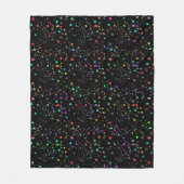 Bunte Punkte Fleecedecke (Vorderseite)