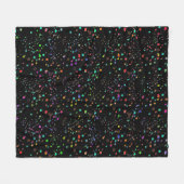 Bunte Punkte Fleecedecke (Vorderseite (Horizontal))