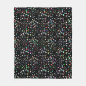 Bunte Punkte Fleecedecke (Vorderseite)