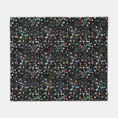 Bunte Punkte Fleecedecke (Vorderseite (Horizontal))