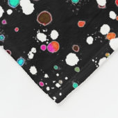 Bunte Punkte Fleecedecke (Ecke)
