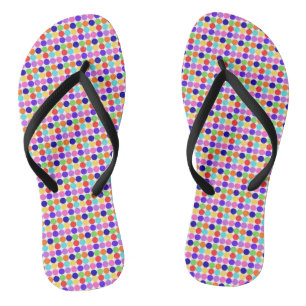 Bunte Punkte Flip Flops Badesandalen