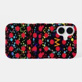 bunte Punkte iPhone 16 Hülle (Rückseite (Horizontal))