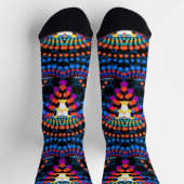 Bunte Punkte Mode Socken (Oben)